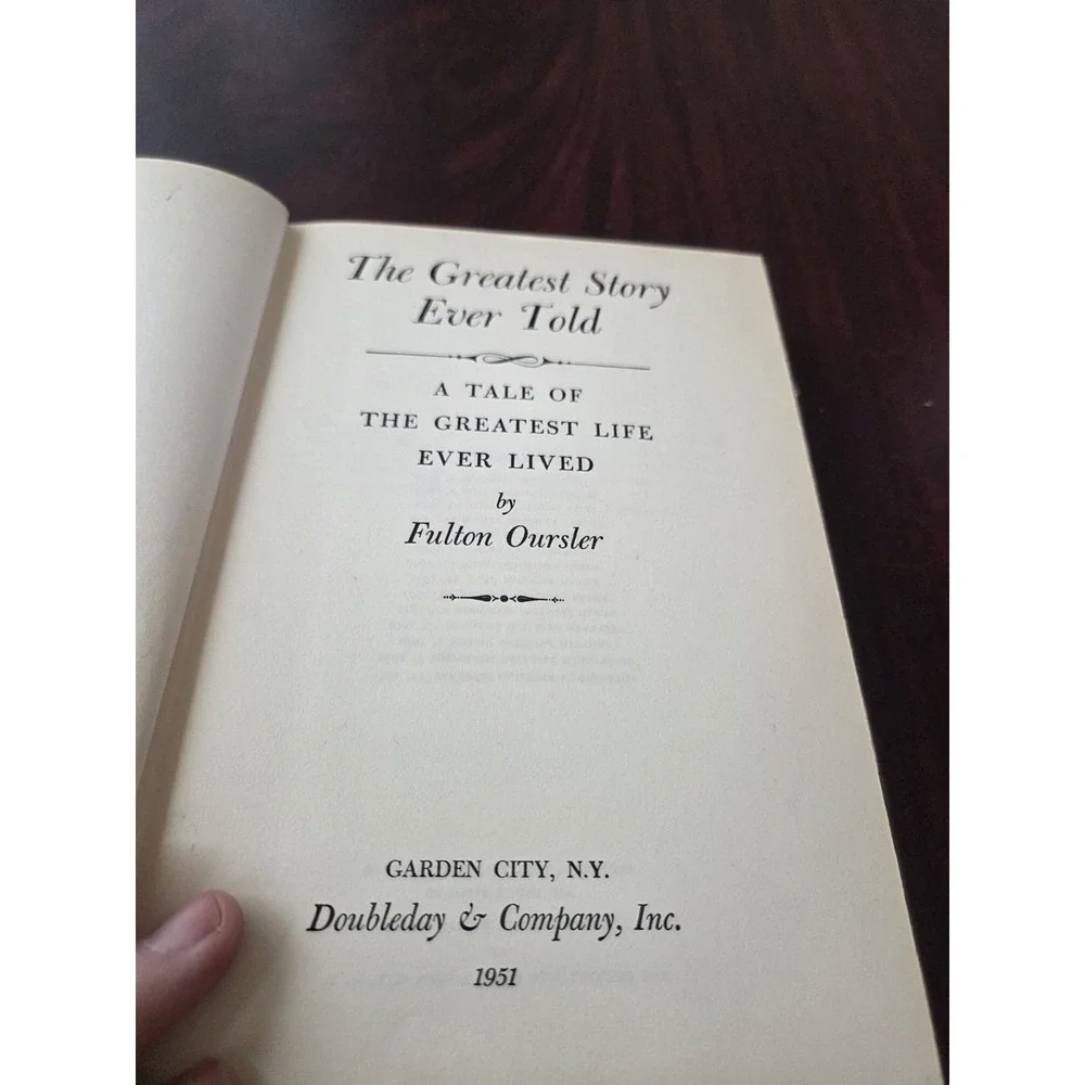 The Greatest Story Ever Told by Fulton Oursler Vintage Hardcover 1949